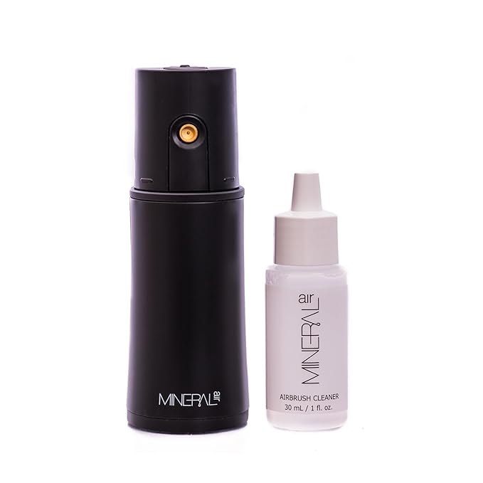 Mineral Air - Airbrush Makeup Cleaner for Airbrush Makeup Kit - 30 ml - Keep Your Device Clog-Free with Mineral Air Cleaning Solution