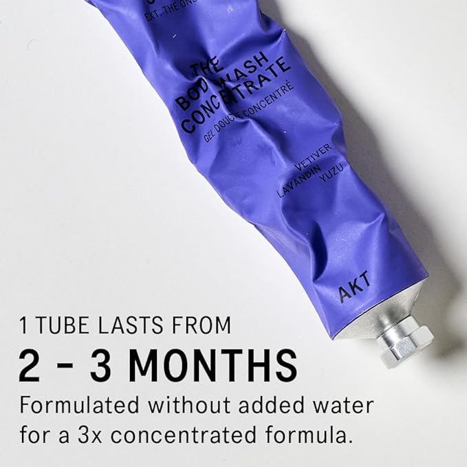 AKT The Body Wash Concentrate 3.4 Fl Oz, Natural Shower Gel with Skin-Balancing Prebiotics, Body Wash Women & Men, with Olive Squalane & Vitamin E, Sc.03 The Onsen, All Genders