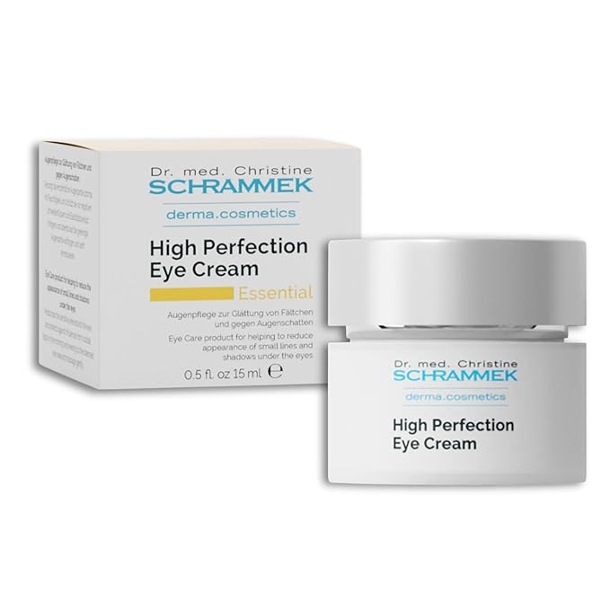 Schrammek High Perfection Eye Cream (0.5 fl oz) - Eye Care Product - Reduces Lines & Shadows Under the Eyes - Caffeine Eye Cream - Skin Care - Dr