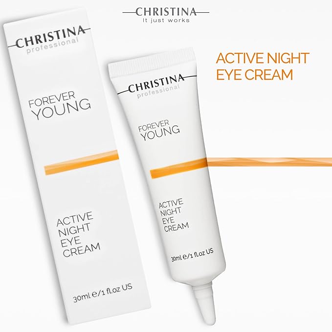 -CHRISTINA- Forever Young Active Eye Night Cream with Retinol | Avocado Oil Eye Cream | Rejuvenates, Moisturizes, and Nourishes the Skin 30ml