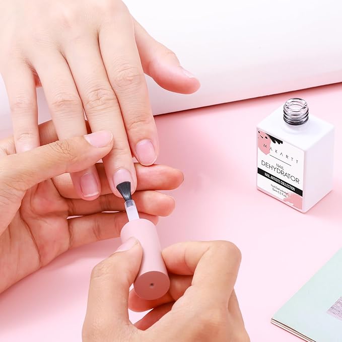 Makartt Nail Dehydrator: 15ML Acid-Free Prep for Acrylic Nails, Gel Polish, and Dipping Powder, 0.5oz Fast-Dry Professional Base for Manicure & Pedicure Use