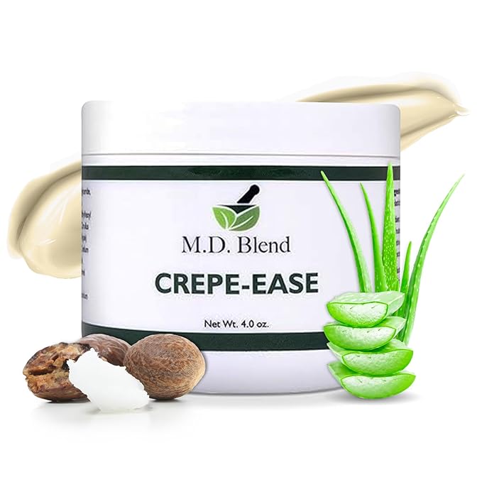 Crepe-Ease Body Moisturizer Anti Aging Retinol Cream Firming, Smoothing & Hydrating Cream for Crepey Skin on Neck, Arms & Legs Crepe Skin Repair, Advanced Crepe Fix, 4 oz