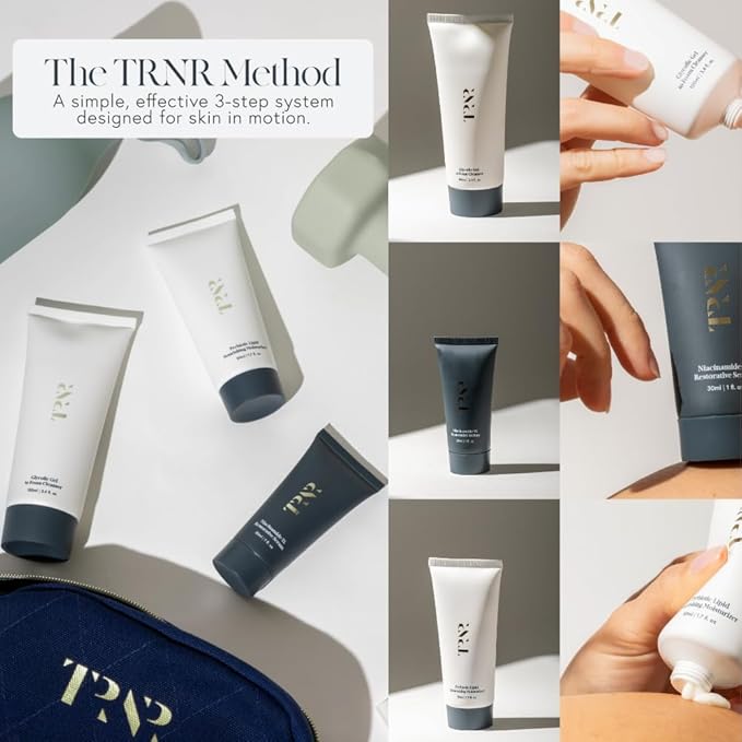 TRNR SKIN Face Care Routine | Natural, Plant-Based & Science-First Skincare Routine for Men & Women (Bundle)