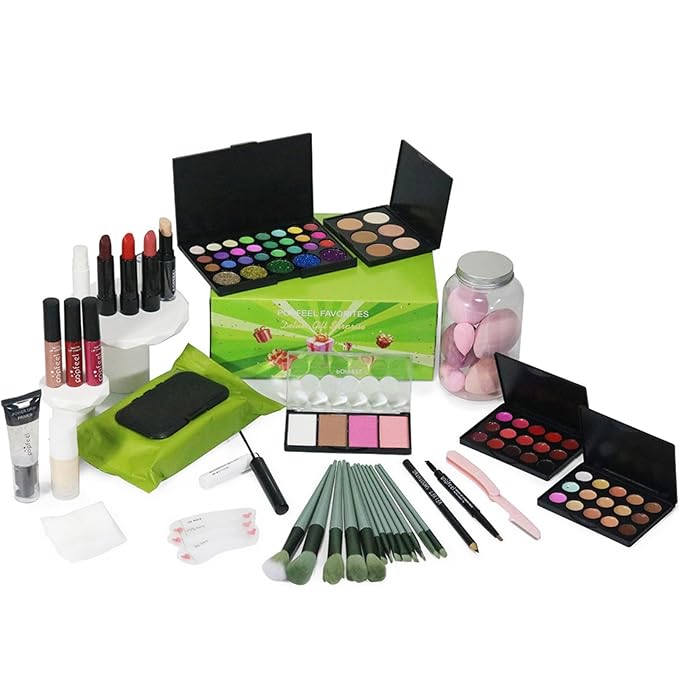 Makeup Set Box, Festival Surprise Assortment Gift with Professional Makeup Products, Cosmetics Set Party Favors for Women Girls Teenager, Vegan & Cruelty-Free, Set E