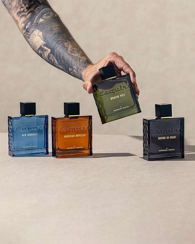 Michael Malul American Novelist Esquire Fragrance Eau de Parfum for Men - 100ml | 3.4oz