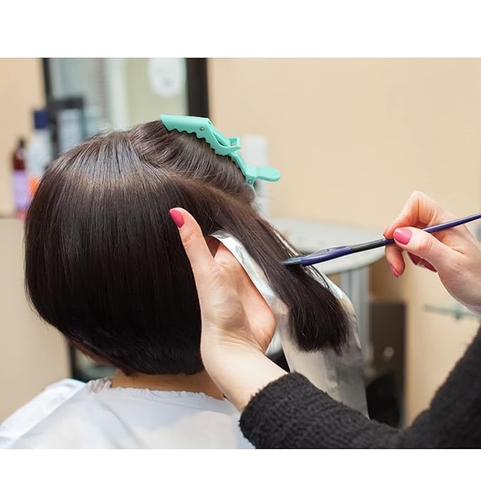 Ondder 24 Pack Alligator Hair Clips for Styling and Sectioning - Lake Blue Salon Pro Clips for Coloring, Cutting, Hair Styling Accessories for Women, Men, Girls, Teens