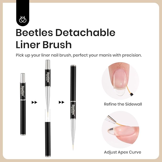 Beetles Builder Gel for Nail and Blooming Gel Set, 2 Pcs 15ml Nail Art Polish for Spreading Effect Marble Stone Builder Extension, Soak Off LED Lamp DIY Manicure Nails Gifts for Women