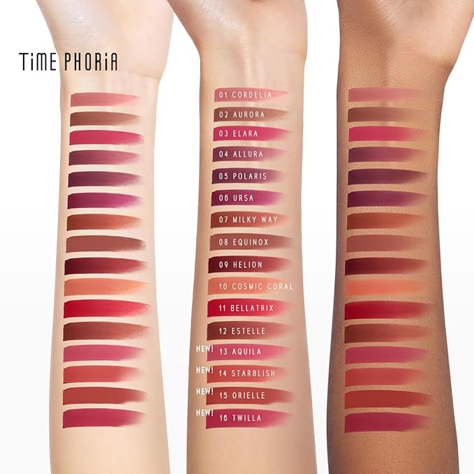 NEBULA VELVET LIP CREAM-Long Lasting Lip Stain, Waterproof and Transferproof Lip Tint, Matte Finish, Smooth Out Lip Lines, Lightweight & High Coverage, Stocking Stuffers (01 CORDELIA)