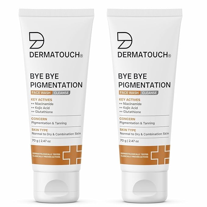 Bye Bye Pigmentation Face Wash | Anti Pigmentation for Women/Men with Niacinamide, Kojic Acid & Glutathione (2, 70g/2.47 Oz)