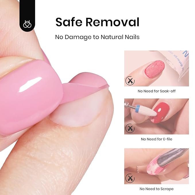 Beetles 15ml Peel Off Gel Base Coat - Peel Off Base Coat for Gel Nail Polish, Soak Off-Free Easy Removal without Damage, Long Lasting U V LED Lamp Cure for Beginners DIY Manicure Weak Thin Nails