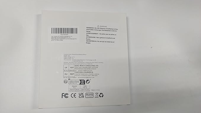 Magnifying Mirror with Light 20x, 3 Color Modes Dimming 6'' Lighted 20x Magnified Mirror with 3 Suction Cups, Travel Magnifying Mirror 20x, High Magnification Makeup Mirror with Tweezers & Scissors