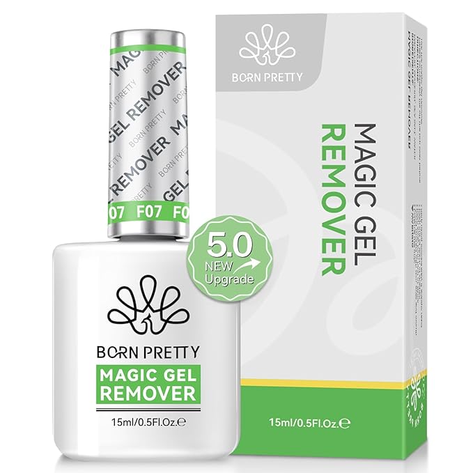 Born Pretty 15ML Gel Nail Remover No Need Soaking or Wrapping Gel Remover for Nails 3-5 Minutes, HEMA & TPO FREE