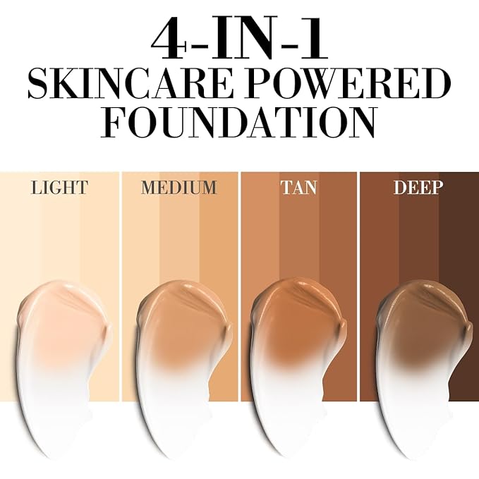 LUMINESS Liquid Mirage 3PC Kit - Color Changing Foundation with SPF 50 Primer & Makeup Brush, Hydrating & Lightweight Face Makeup, 4 in 1 Liquid Foundation, Concealer & Moisturizer (03 Tan)