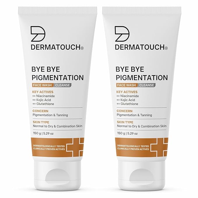 Bye Bye Pigmentation Face Wash | Anti Pigmentation for Women/Men with Niacinamide, Kojic Acid & Glutathione (2, 150G/5.39 Oz)
