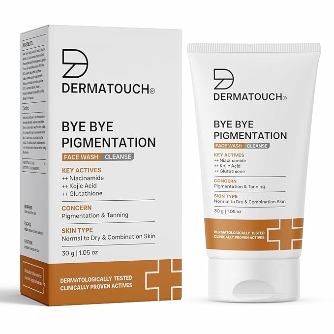 Bye Bye Pigmentation Face Wash | Anti Pigmentation for Women/Men with Niacinamide, Kojic Acid & Glutathione (1, 30g/1.05Oz)