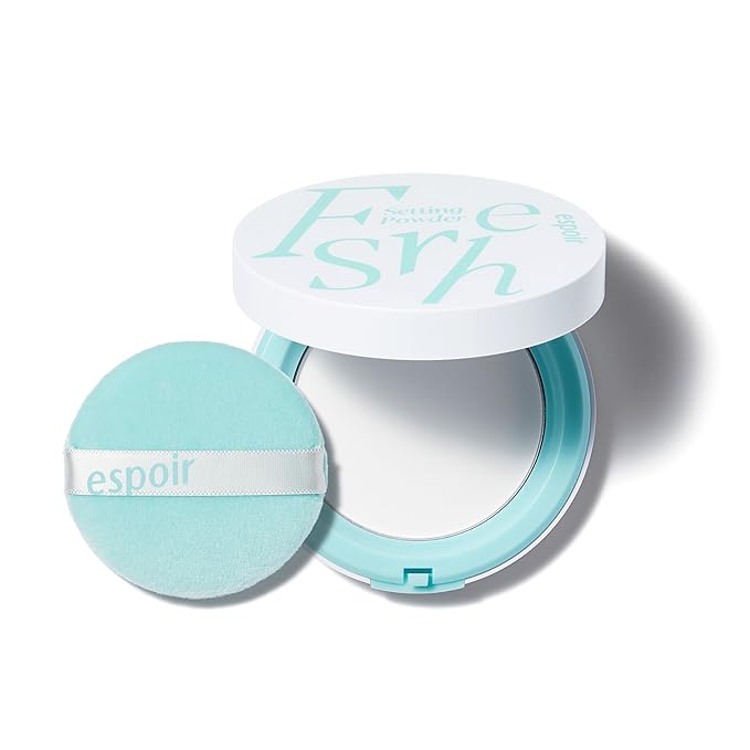 Espoir Fresh Setting Powder | Vegan Translucent Finish Powder with Hyaluronic Acid, Long-lasting & Poreless Makeup, Lightweight Layering, On-the-Go Design with Microfiber Puff, Cruelty-free, 0.31 oz