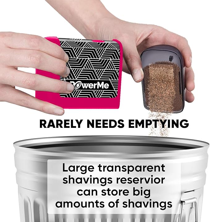 Electric Pencil Sharpener - Pencil Sharpener Battery Powered for Kids, School, Home, Office, Classroom, Artists – Battery Operated Pencil Sharpener For Colored Pencils, Ideal For No. 2 (Pink)