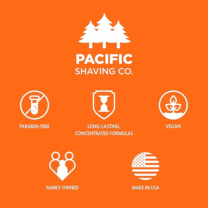 Pacific Shaving Company Clean Shaving Cream - Shea Butter + Vitamin E Shave Cream for Hydrated Sensitive Skin - Clean Formula for a Smooth, Anti-Redness + Irritation-Free Shave Cream (7 Oz, 2 Pack)