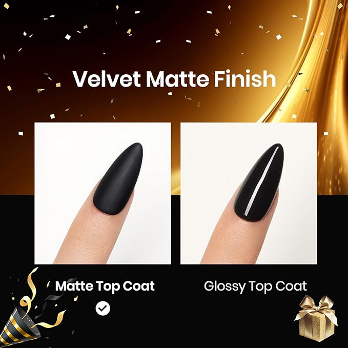 Beetles Matte Gel Top Coat for Gel Nail Polish,15ML Chrome Proof Matte Top Coat No Wipe Powder-Resist Matte Finish for Detail Chrome Powder Painting and Long Lasting Fall Nail Gifts for Women