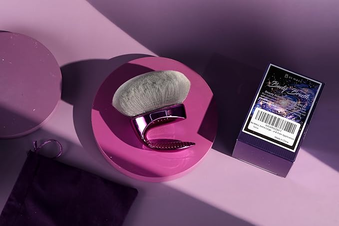 BS-MALL Extra-Large Multi-Purpose Body Brush – Luxury Travel-Friendly Self Tanning & Loose Powder Makeup Brush with Super Soft Bristles for Daily Use & Even Application