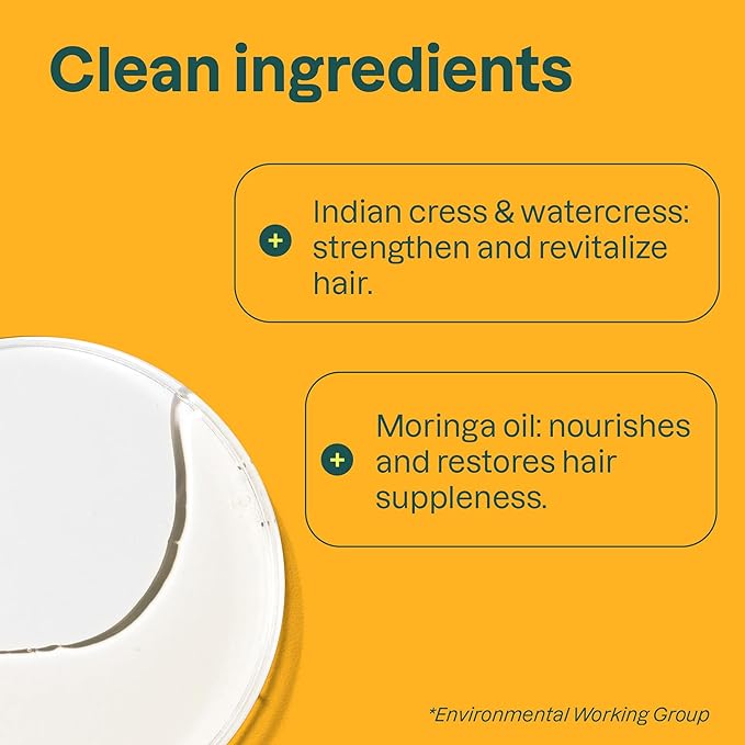 ATTITUDE Nourishing Conditioner for Curly Hair with Moringa Oil, Vegan and Naturally Derived, 3a, 3b, 3c Curl Type, Provides Lightweight Moisture to Curls, 16 Fl Oz