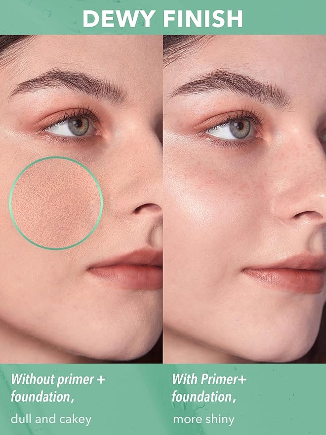 SHEGLAM Good Grip Hydrating Primer Oil Control Moisturizing Primer Gel Smooth Fine Lines Oil And Silicone-Free Face Primer-Green