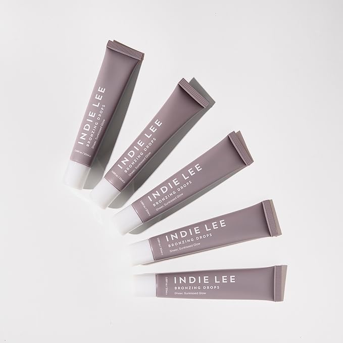 Indie Lee Bronzing Drops for Face & Body - Hydrating Face Makeup for a Sheer Glow - Liquid Bronzer & Highlighter with Niacinamide & Squalane - Universal Shade for All Skin Tones (0.67 Fl oz)