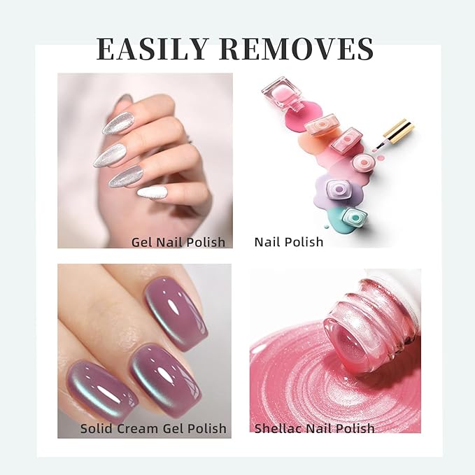 Gel Nail Polish Remover, Fast-Acting No Foil Remover for Gel Polish Removal in 2-5 Minutes, Acetone-Free Gel Remover for Nails, Gentle Low-Irritation, Home DIY Essential-15ml