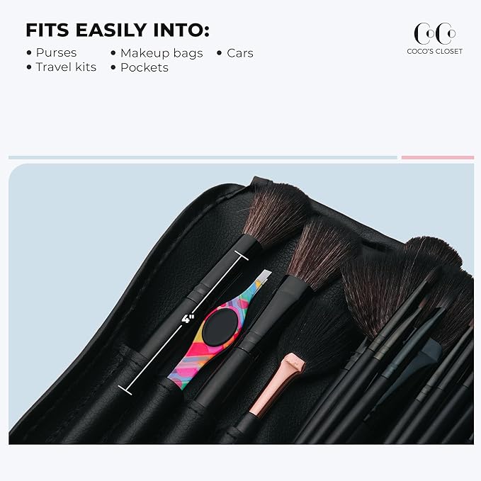 Professional Tweezers for Facial Hair Removal for Women, Sharp Tweezers for Men, Slant Point Tip Plucks and Shapes with Precision, Use for Eyebrows, Splinter, First-aid, Ingrown Hair Removal, Rainbow