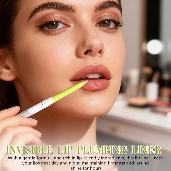 Invisible Extreme Plumping Lip Liner, Invisible Lip Liner, Suitable for All Skin Tones