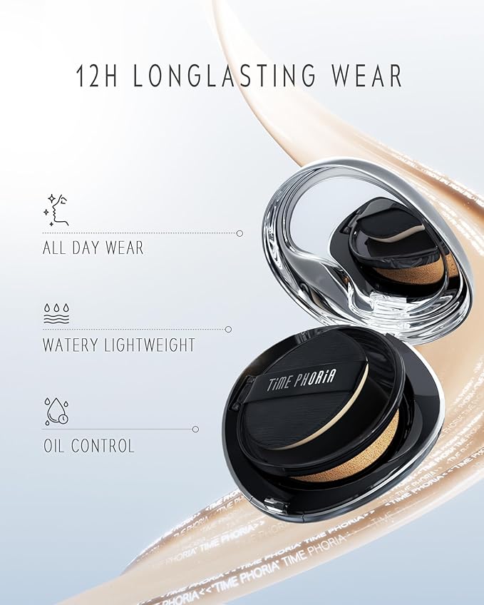 TIMELESS LUMINA MATTE PERFECTION CUSHION | Full Coverage, Weightless, Skin fit, Velvety Matte Finish, Oil-Control Waterproof Foundation, Sweatproof Flawless BB Cream CC (06 CACAO)