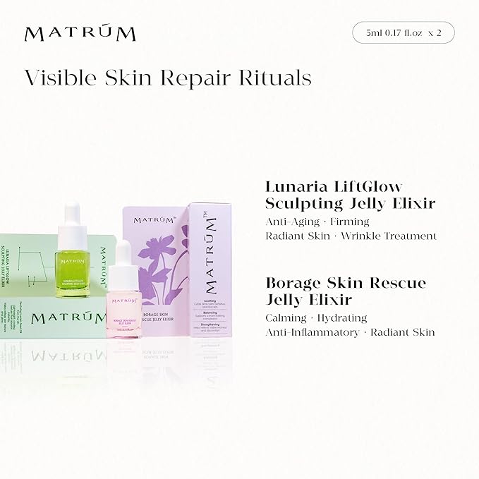 Mini Face Serum Duo | Travel-Size Set – 2 x Mini Serums for Soothing, Barrier Repair, Firming & Brightening | For All Skin Types