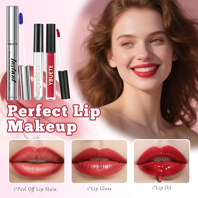 Makeup Full Kit for Beginners Girls Women, Travel Makeup Set Present for Her,Cosmetic Set Include Eyeshadow Blush Lip Gloss Peel Off Lip Stain Eyeliner Mascara Eyebrow Pencil Cosmetic Bag