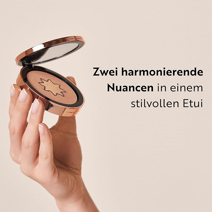 M. Asam MAGIC FINISH Satin Bronzer Gold & Hazel (0.22 oz) - 4-in-1 Bronzer Powder, Satin-Touch Texture, Creamy-Soft with Ultra-Fine Color Pigments, Vegan & Silicone-Free