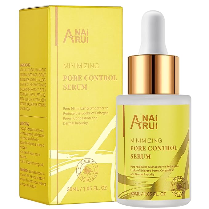 ANAI RUI Pore Minimizer Serum, Pore Minimizer for Face, Pore control,Minimizing, Shrinking, Tightening Pores, Refine Skin Texture 1 fl.oz