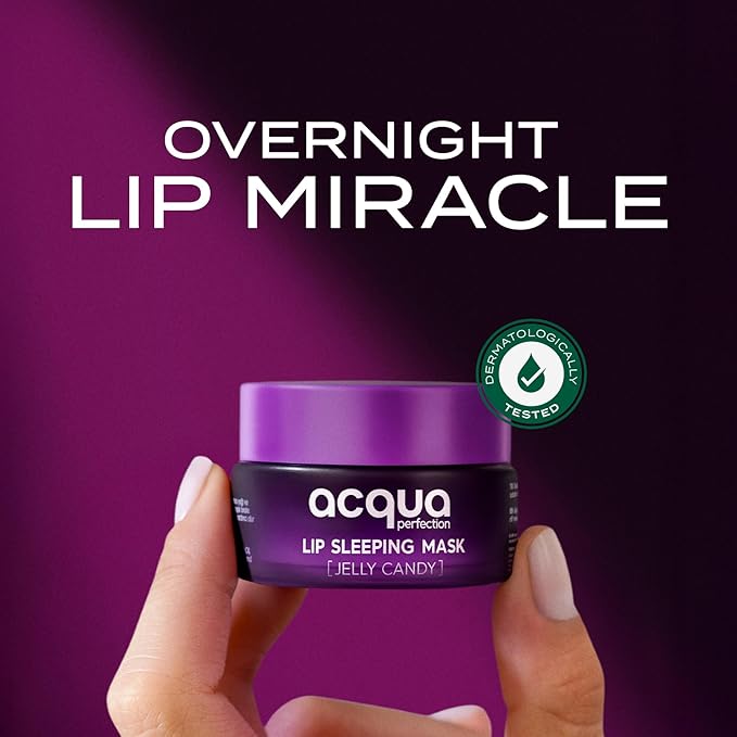 Lip Mask, Overnight Lip Treatment Enriched With Skin Softening Jelly Candy and Hydrating Shea Butter, Flaky Dry Lips