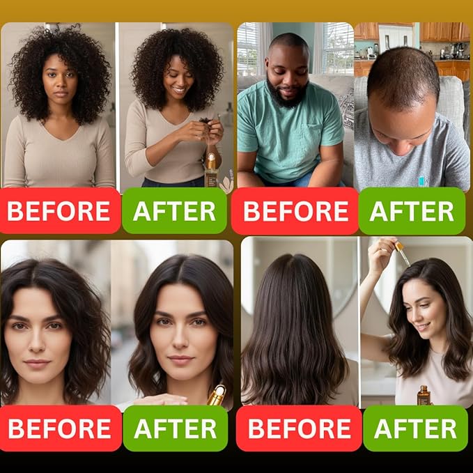 REVATOLOGY Hair Growth Serum and Leave-in Conditioner for Adults (Made in USA) Daily Use Formula 30 Oils and Herbal extracts Boosts Regrowth & Strengthens Roots | Cruelty & Chemical Free