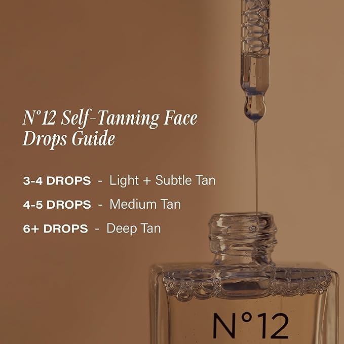 + Lux Unfiltered Mini Golden Hour Set - Includes N°32 Gradual Self Tanner in Santal 1.7 fl oz & N°12 Face Tanning Drops 0.27 fl oz - Travel Size Self Tanner - Vegan & Cruelty Free