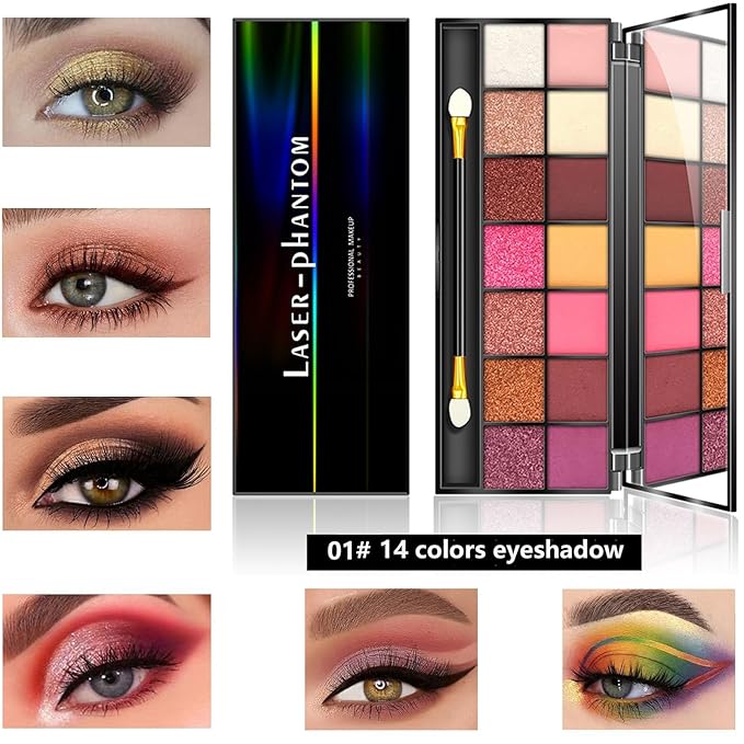 All in One Makeup Kit for Women Full Kit,Makeup Set for Women, Includes Eyeshadow Palette/Foundation/lip gloss/Eyeliner/Mascara/makeup Brush,Makeup Gift Set for Christmas & Birthday&Holiday&Everyday.