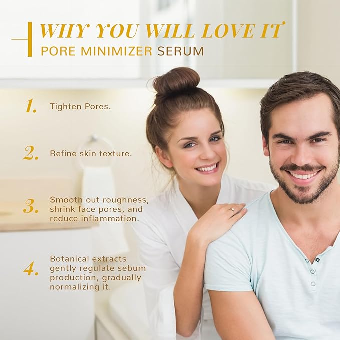 ANAI RUI Pore Minimizer Serum, Pore Minimizer for Face, Pore control,Minimizing, Shrinking, Tightening Pores, Refine Skin Texture 1 fl.oz