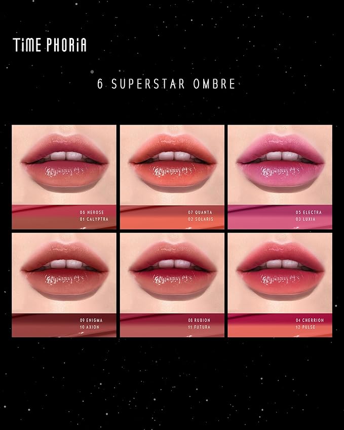 STELLAR DUST LIP STAIN-Long Lasting, Waterproof and Transferproof Lip Tint, Glossy Finish Lip Gloss, Lightweight Lipstick, High Coverage, Stocking Stuffers For Teen Girls (08 RUBION)