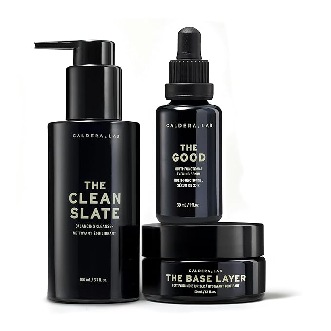 Caldera + Lab The Regimen, Vegan Skin Care Bundle: Gentle Foaming Cleanser, Ultra-Hydrating Moisturizer & Multi-Functional Facial Serum – MADE SAFE Certified