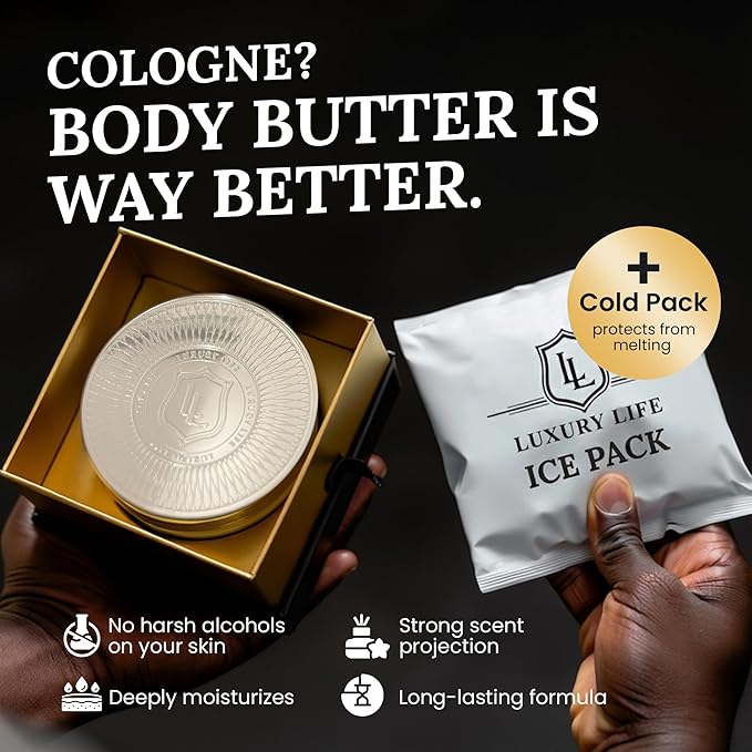 LUXURY LIFE BUTTER - Irresistibly Scented Body Butter with Hyaluronic Acid for Ultimate Moisture. Luxurious Natural Fragrance. Hydrates for a Non-Greasy Glamorous Glow, Fresh Attraction, 5 oz.