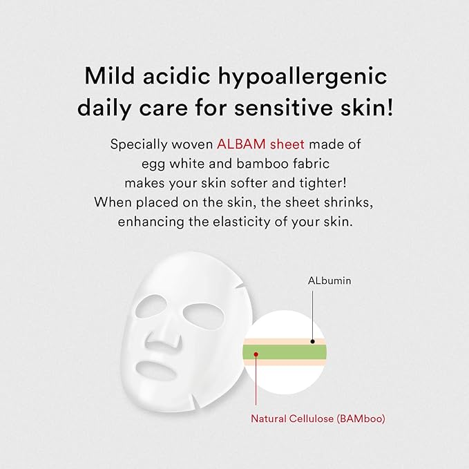 Abib Mild acidic pH sheet mask Heartleaf Fit 30ml (10pcs)