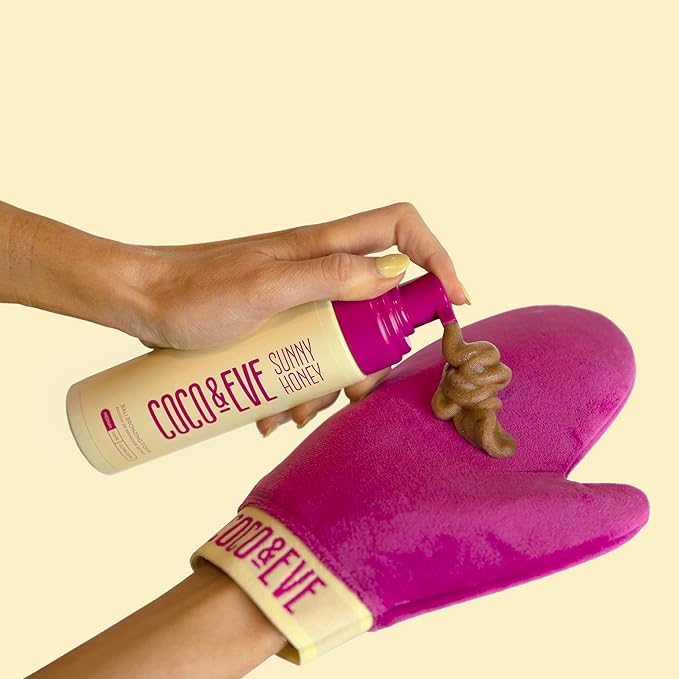 Coco & Eve Sunny Honey Bali Bronzing Self Tanner Mousse - (Ultra Dark) All Natural Sunless Tanning Instant Lotion with Bronzer and Skin Moisturizer (6.7 fl oz)