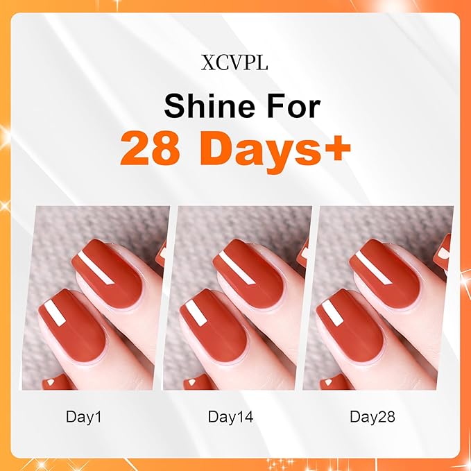 Gel Top Coat - No Wipe High Gloss Shine, Scratch & Stain Resistant, Quick Dry Clear Gel Polish for UV LED Nail Lamp, Long-Lasting 4+ Weeks, No Sticky Residue