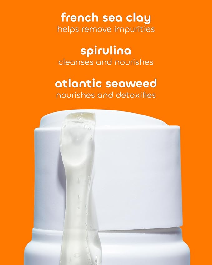 Seaweed Bath Co. Detox Body Wash, Orange Cedar Scent, 12 Ounce, Shower Gel for Men & Women, Vegan, Paraben Free, Sulfate Free, Cruelty Free