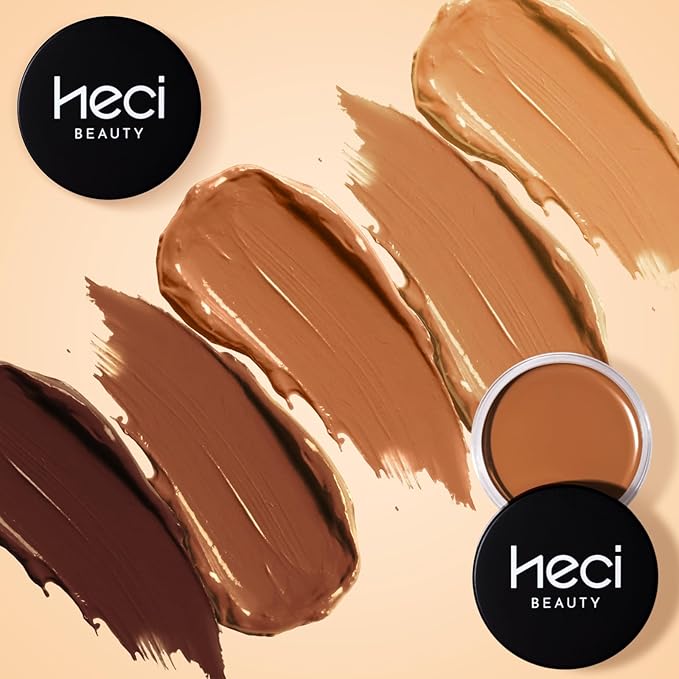 Cream Bronzer with Brush, Creamy & Highly Pigmented Formula, Blendable Cream Contour Makeup with a Natural, Matte Finish - Buildable Formula for Shimmer-Free, Medium tan, 0.7 Oz