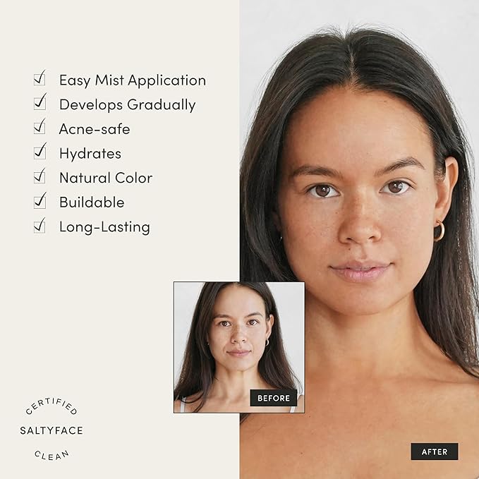 SALTYFACE - Tanning Water - Shade Medium to Dark - 1 FL OZ