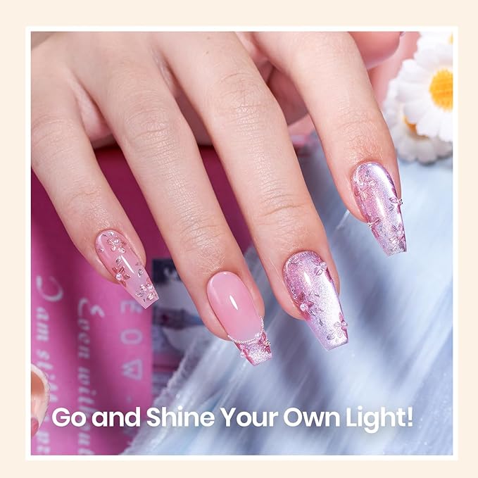 Beetles Gel Polish 2Pcs 15ml No Wipe Top Coat Gel Nail Polish High Gloss Shiny Long-Lasting Clear Gel Top Coat, Soak Off Nail Lamp, Christmas Nails Home DIY Manicure and Nail Salon Gifts for Girls